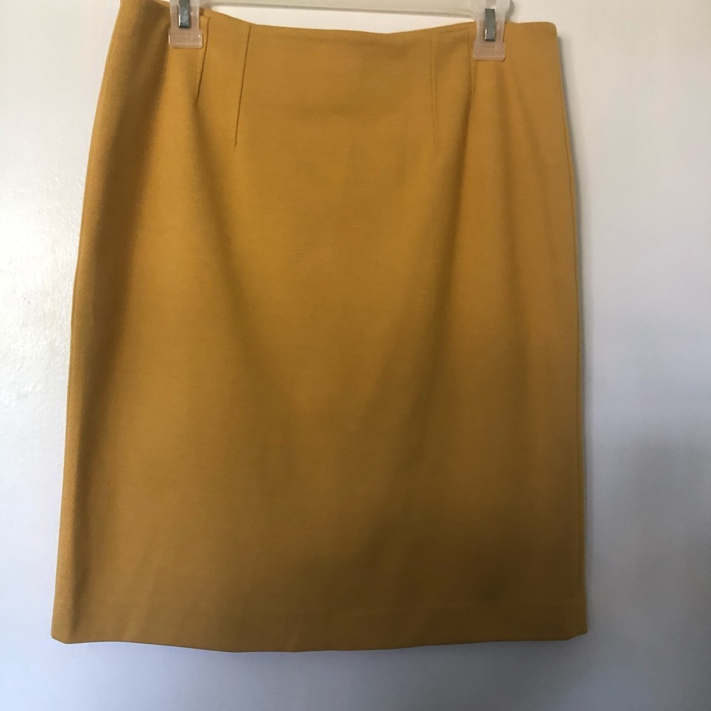 Halogen Mustard Yellow Pencil Skirt